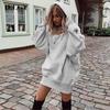Hot Style Women's Women's Pullover Hooded Loose Long-sleeved Thickened Sweater