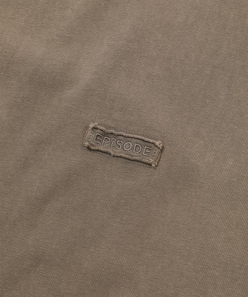 EPISODE UNTITLED Point Snap Washing T-Shirt_Brown