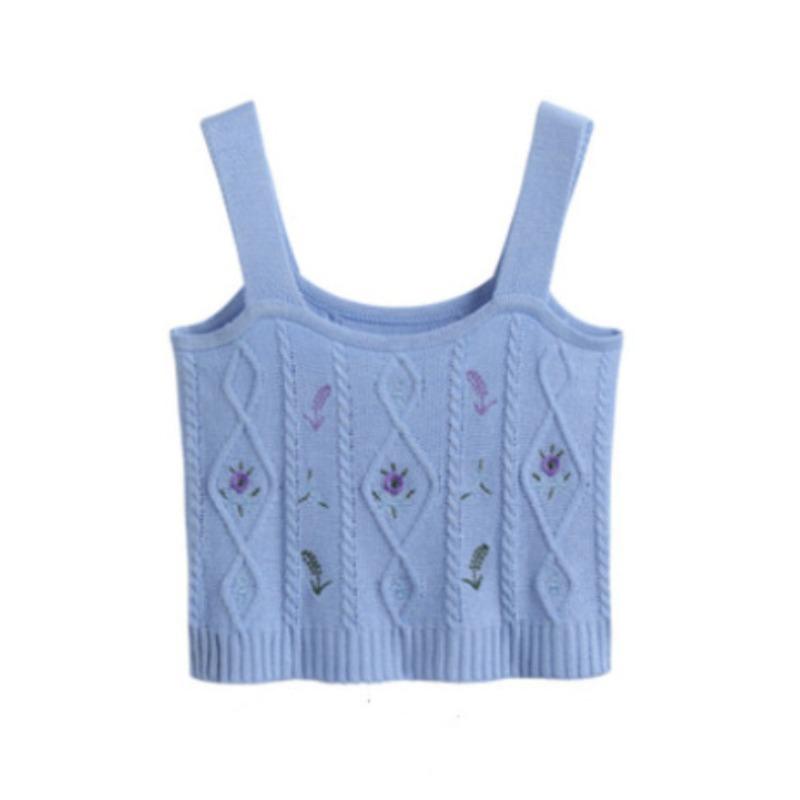 Топ-топ с бретелькой через шею для женщин в стиле Хёна Spice Girl, новый летний дизайн, чувство низа, короткий трикотажный топ для ношения прилива