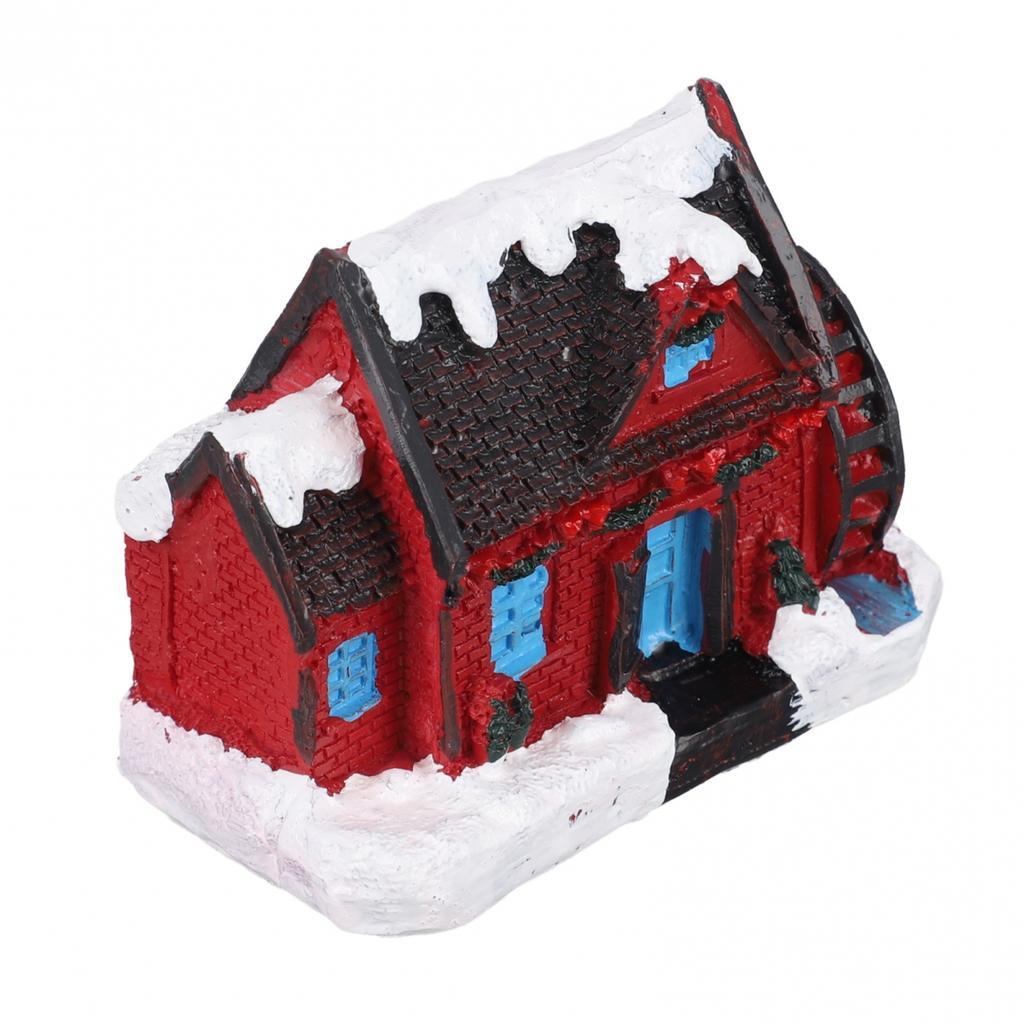 Волшебный светодиодный домик в снежной деревне, коллекционное рождественское украшение