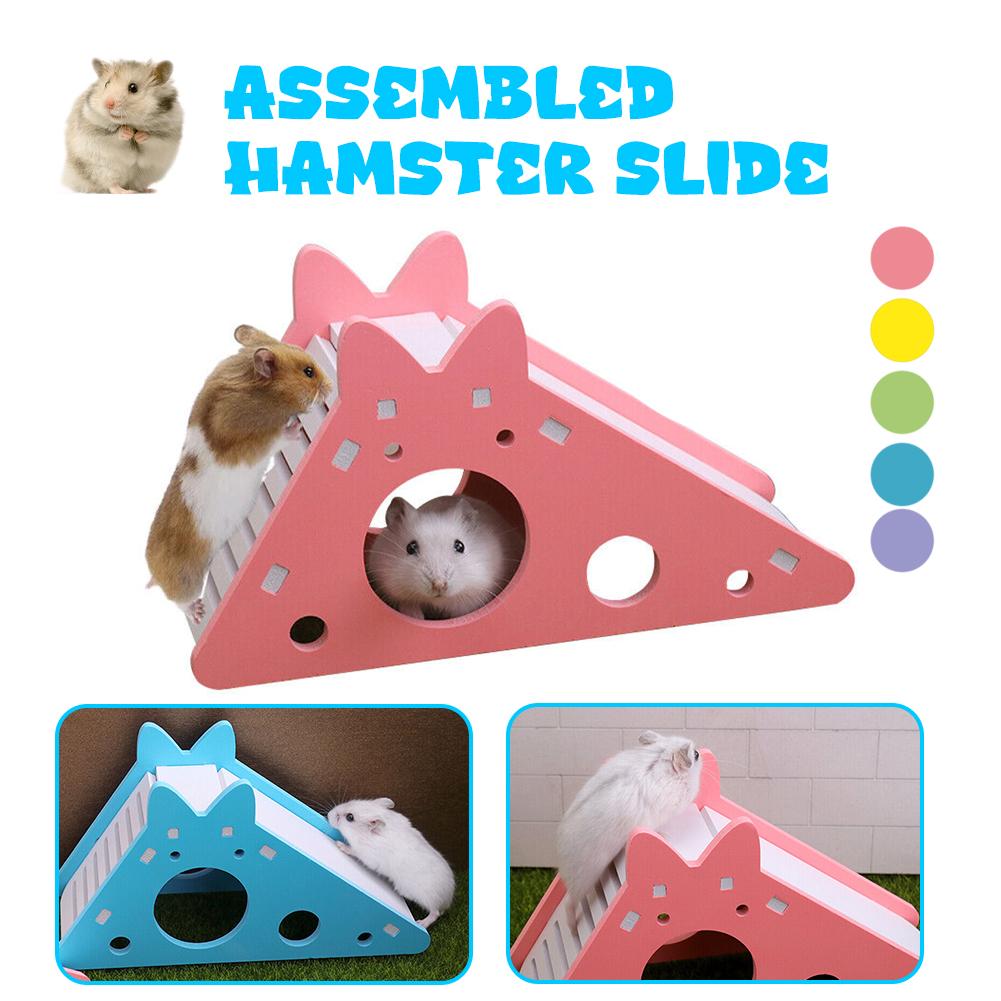 Funny Hamster Slide Toy Guinea Pig Assembled Slide Toys Chinchillas Hamster House Cage Breathable Hamster Accessories