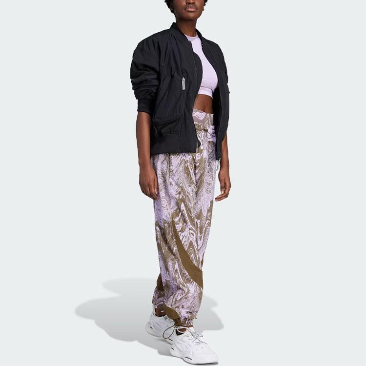 Adidas X Stella McCartney Pure Color Badge Logo Куртка-бомбер Женская верхняя одежда Черный IP1370