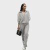 2023 European & American Sequin Women's Casual Long Sleeve Jacket and Trousers Set