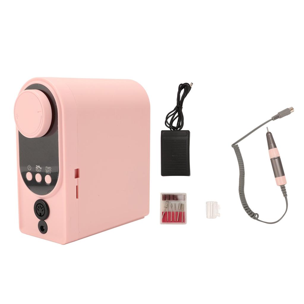 Desktop Electric Nail Drill Machine 0-35000rpm Plug In Nail Polisher Professional Nail Grinder for M