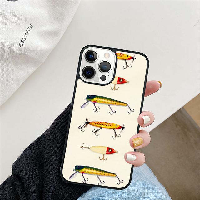 Fly Fishing Lure Phone Case Cover For iPhone 17 Air 16 15 11 13 14 Pro Max 12 Plus Max Fundas
