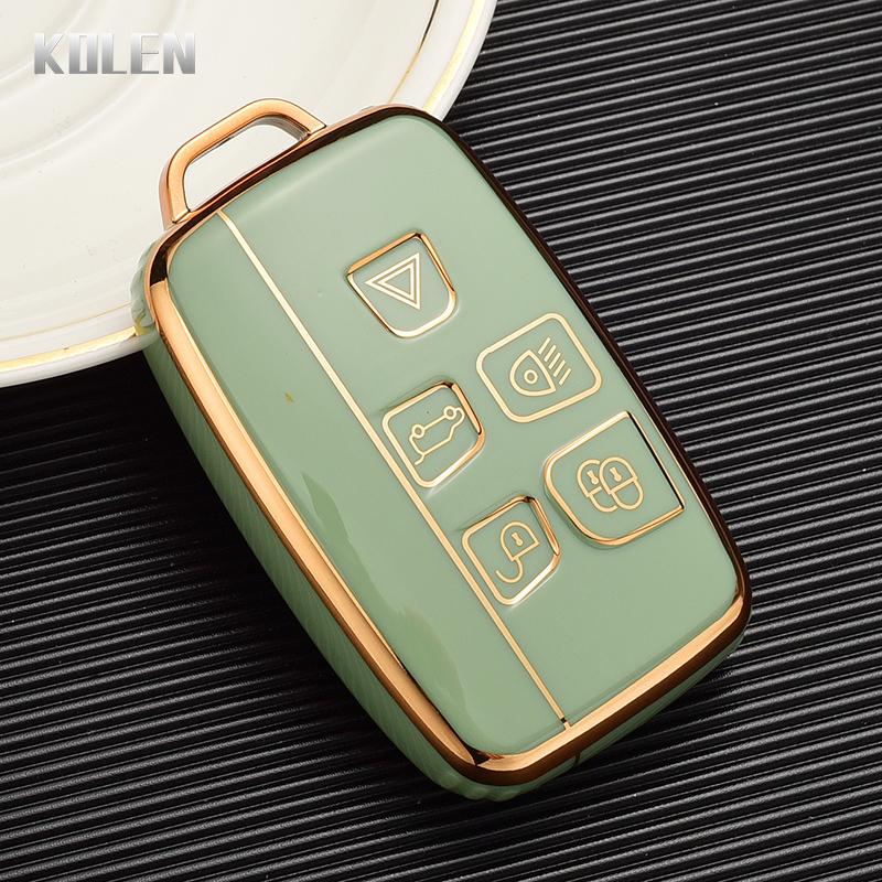 Plating TPU Car Key Case Shell Cover Fob for Land Rover Range Rover Evoque Sport Freelander Discovery Velar for Jaguar XE XF XJ