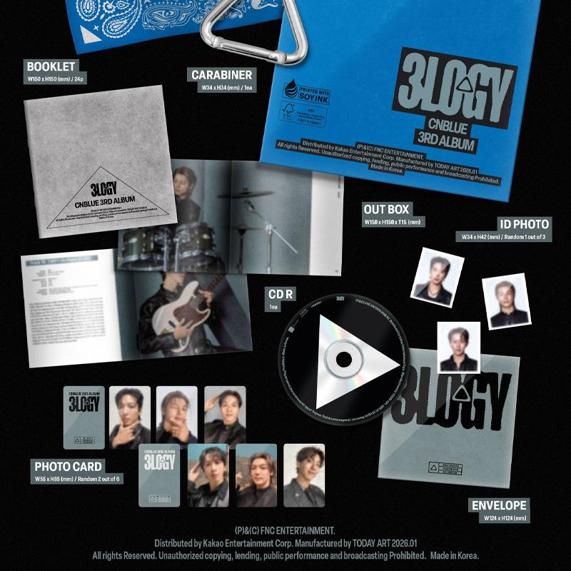 CNblue 3-й полноформатный альбом [3LOGY] МД - БАНДАНА Вер. *ОГРАНИЧЕННЫЙ ВЫПУСК*