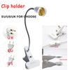 360 Degrees Flexible Desk Lamp Holder E27 Base Socket Clip-On Cable With On Off Switch for Home Plant Grow Light