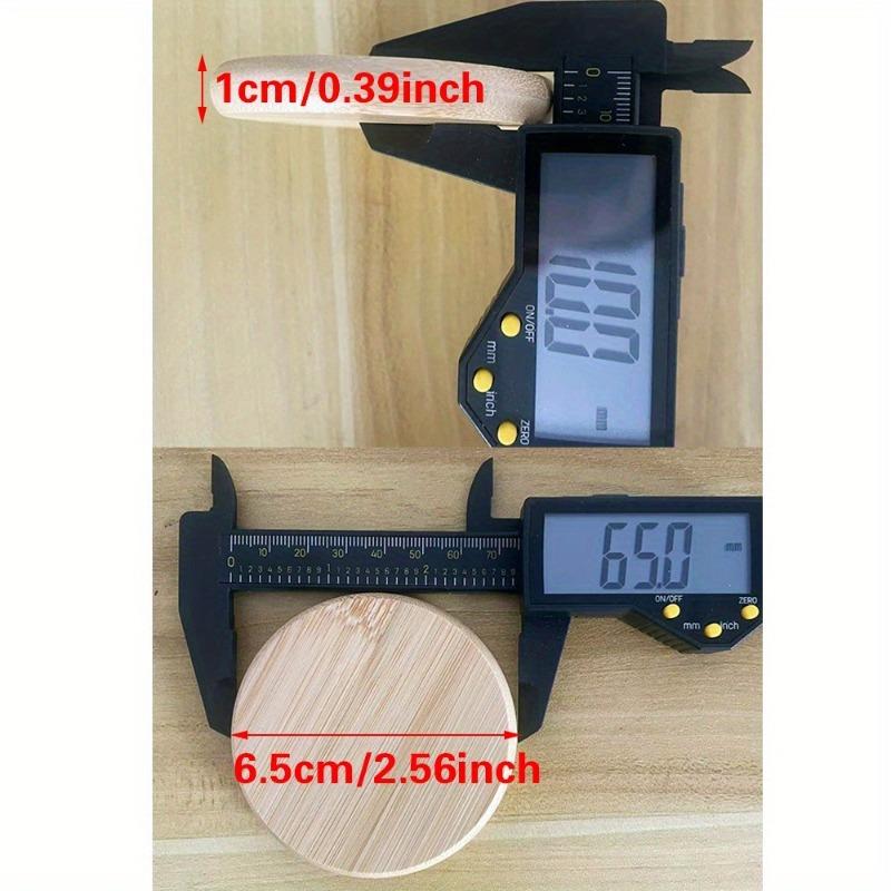 Bamboo and Wood Makeup Mirror Small Gift for Parties and Weddings, Wooden Round Mirror