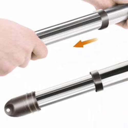 scktoo Stainless Steel Clothes Drying Pole, 4m, Indoor/Outdoor, Extendable 1.8m-4m, Clothes Drying Pole (Includes 1 Thickened Hanger Pole, 4m, 42 Hang