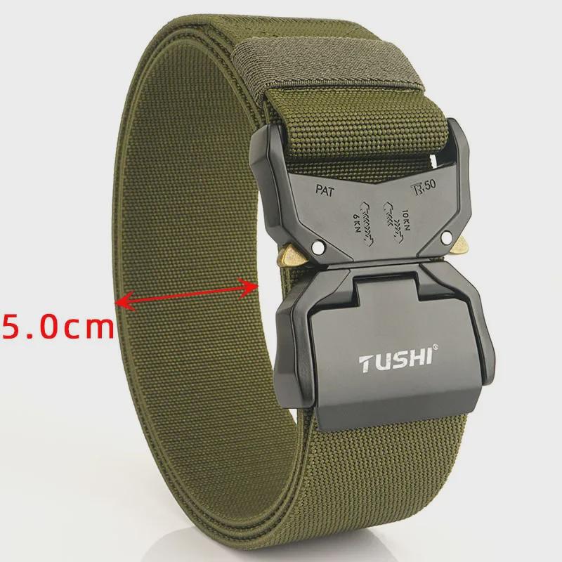 5 см алюминиевый сплав многофункциональный тактический эластичный нейлоновый ремень