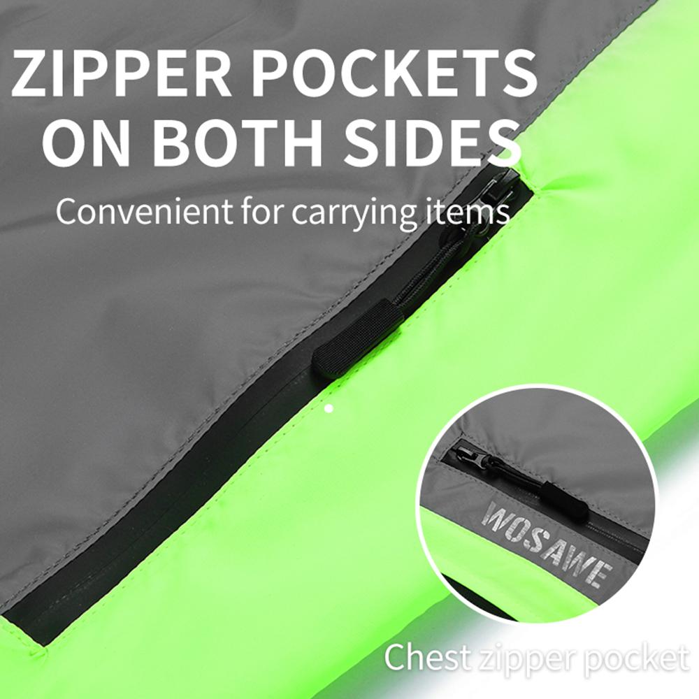 Wosawe Велосипедная куртка ветрозащитная MTB велосипедная светоотражающая куртка Hi Viz Tops Coat