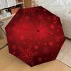 1 шт. Зимний узор "Снежинка" Круглая Зонт Автоматическое Открытие и Закрытие Зонт, Высококачественный Зонт, Идеальный Подарок для Нее 155