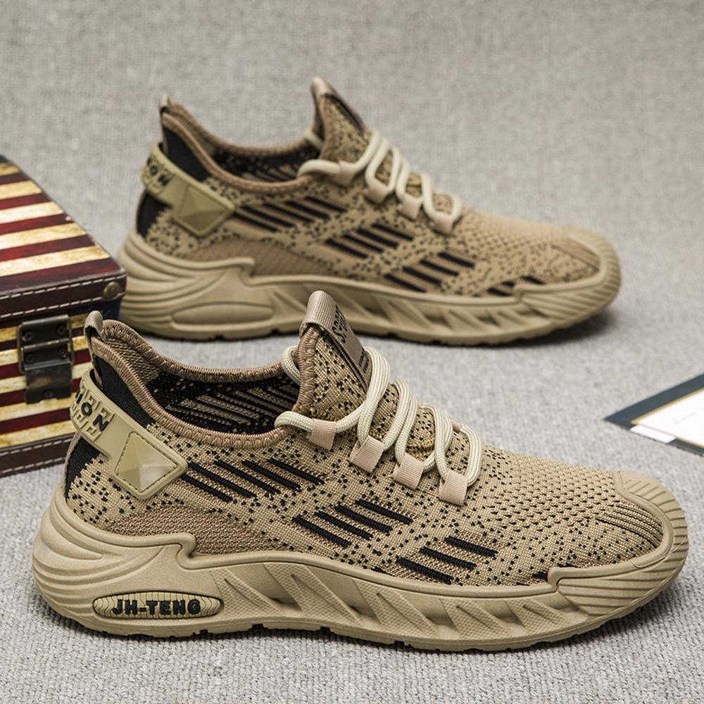 Men's Shoes Summer Breathable 2024 New Men's Casual Running Shoes Men's Mesh Sports Shoes Men's Flying Woven Shoes Tide