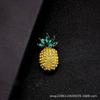 Gold Pineapple Brooch Women's High-end Temperament Brooch Retro Anti-light Sweater Pin Trinket Accessories