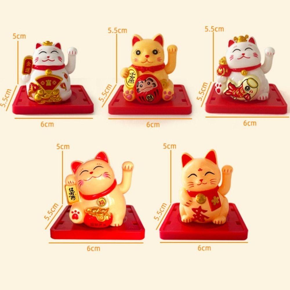 Милые украшения для автомобиля Японская машущая рука Счастливый кот Подарки Авто Интерьер Украшения Офис