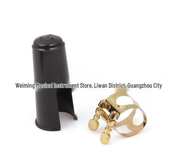 Набор мундштуков из бакелита для кларнета, альт-саксофона E с металлическим лигатором и пластиковым колпачком.