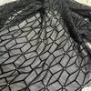 1yard*160cm Hexagonal pattern Stretchy Flocking Jacqurd Fabric Velvet Mesh African Fabrics for DIY Sewing Clothing