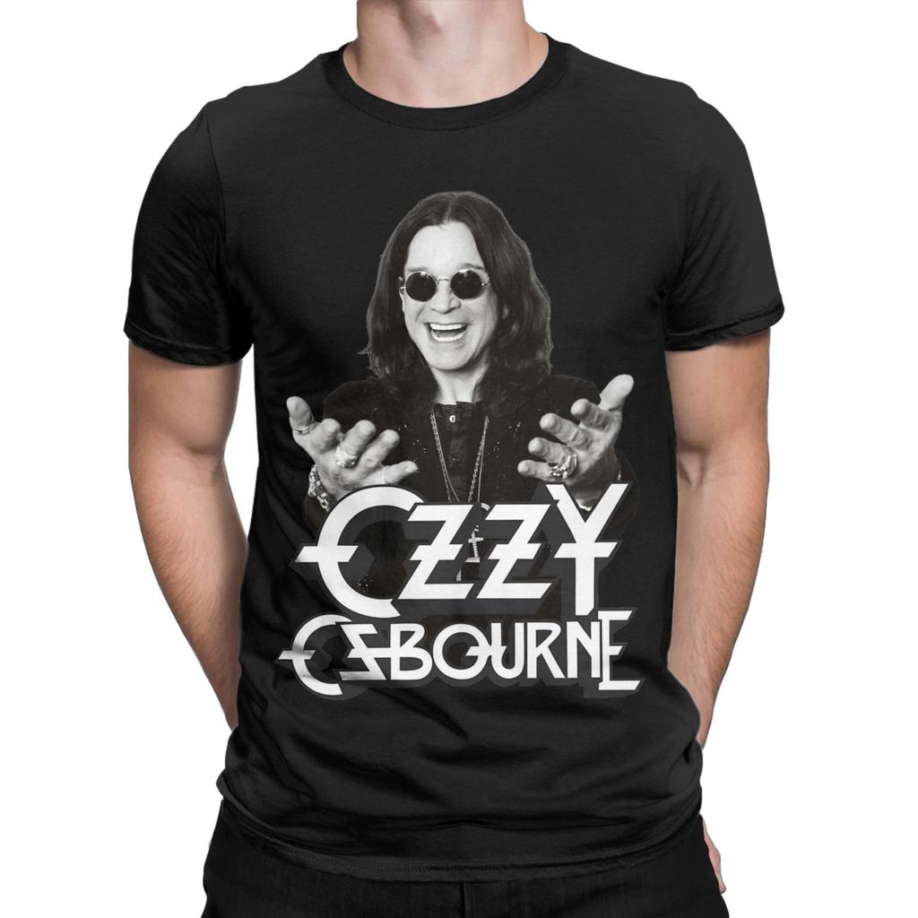 Ozzy Osbourne T-Shirt Men Vintage 100% Cotton Tees Round Neck Short Sleeve T Shirt New Arrival Tops