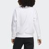 Adidas Logo Print Crew Neck Sweatshirt Women Tops White HD0358