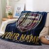 Custom Name Arsenal2 Flannel Blanket, High quality Comfortable for All Seasons, Home Decor, Warmth and Comfort