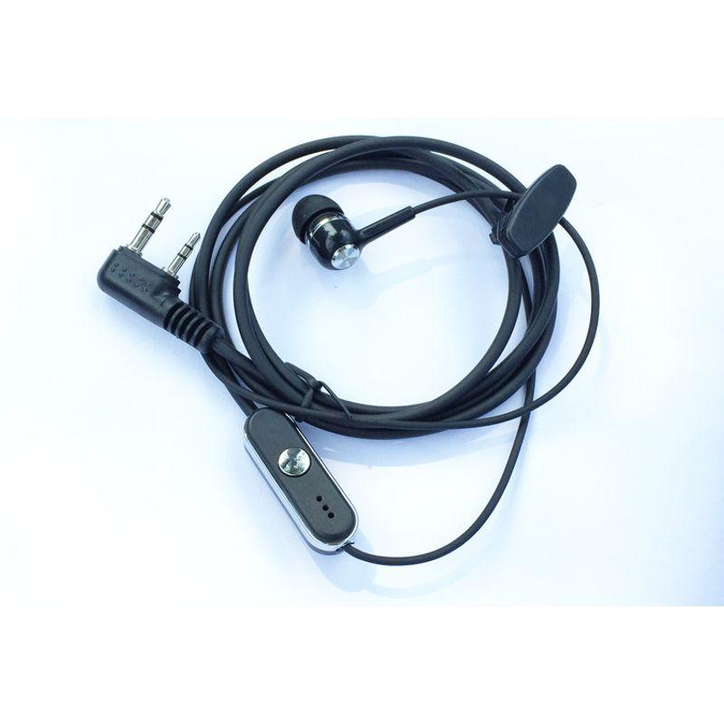 Intercom Earpiece K Head Thick Thread Walkie-Talkie in-Ear Headset Plaid Hanging Headset Soft Ear Hanging Earbuds Headset