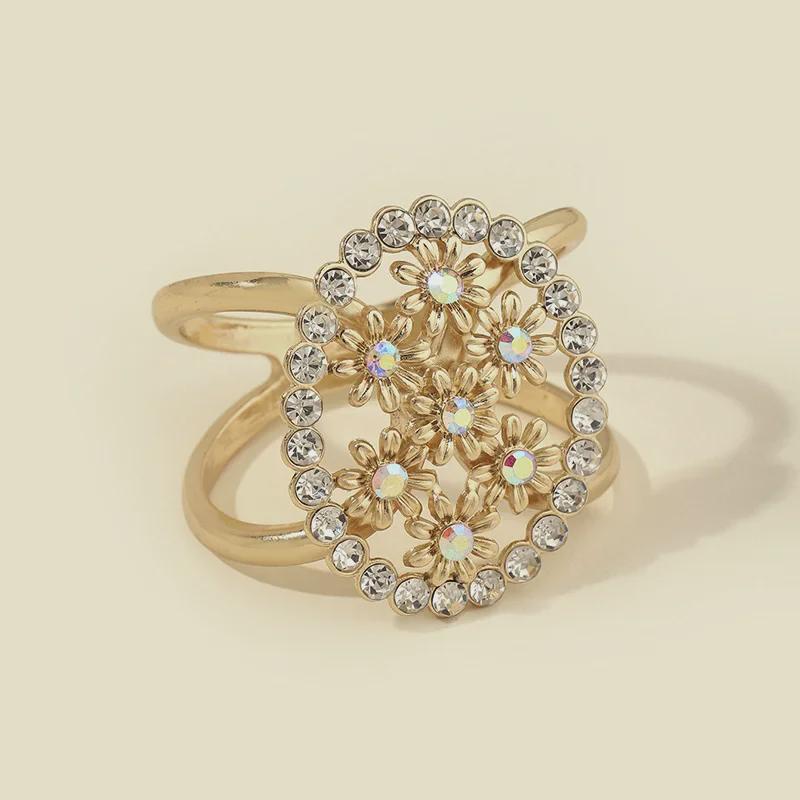 Ретро-огромный цветочный овальный шарф и пряжка для ремня пальто