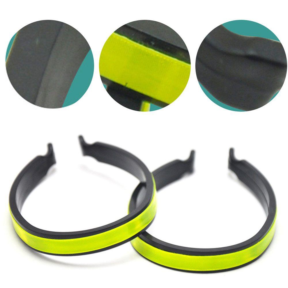 Color Bicycle Trouser Clips Bike Reflective Pants Clip Reflective Trouser Clips Cycling Pants Clip