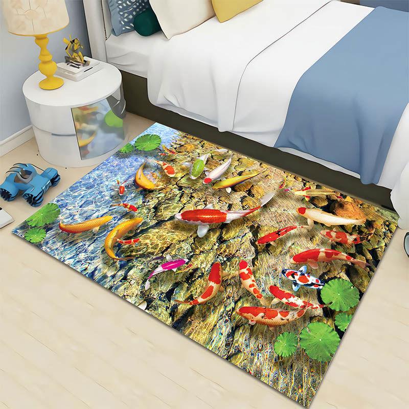 3D Современный Светлый Роскошный Домашний Ковер Скандинавская Гостиная Спальня Прикроватное Мультяшное Османское Одеяло