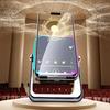 Wireless Induction Speaker with Adjustable Cell Phone Stand Stereo Sound Colorful Light Rechargeable 5-in-1 Bluetooth-compatible Speaker
