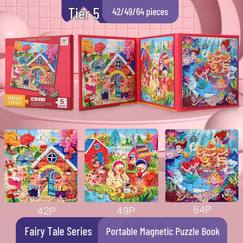 Magnetic Puzzle Set - Educational Toy for Children Aged 2-6