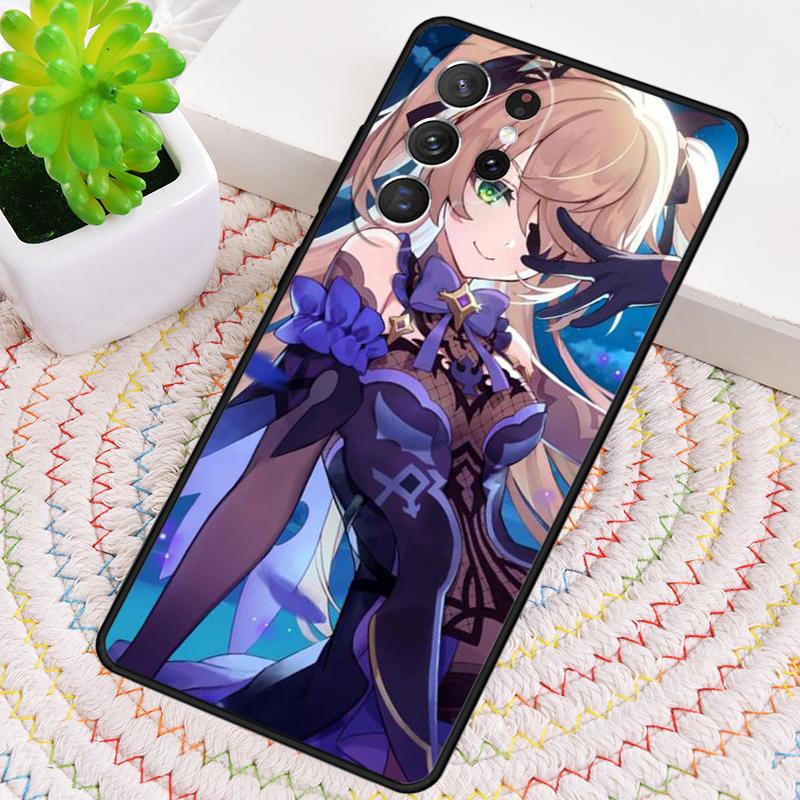 Аниме Genshin Impact Фишль мягкий чехол для телефона для Samsung Galaxy note 10 pro S26 Ultra S23 S24 FE S25 S21 S22 PLUS ударопрочный чехол