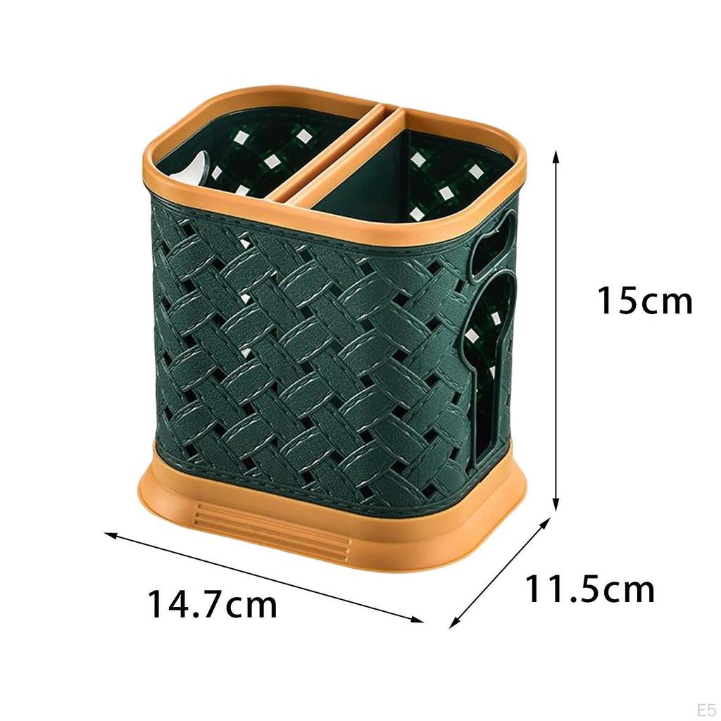 Держатель с дренажем Кухонная утварь Столовые приборы Вилка Хранение