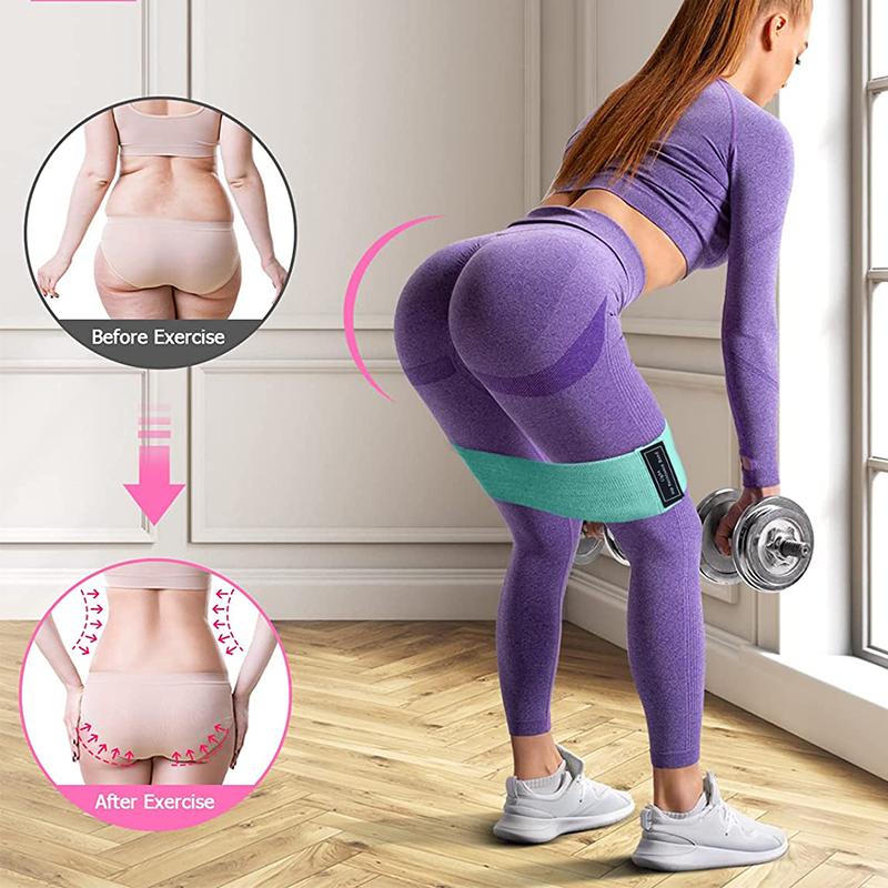 Тканевые эластичные ленты сопротивления для ягодиц, приседания, тренировки ягодиц, нескользящий тренажер, толстая лента, эластичные фитнес-ленты, петли, оборудование для йоги