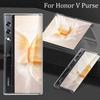 Для Honor V кошелек HD прозрачный телефон флип чехол для VCA-AN00 жесткий ПК чехол для телефона для Honor V кошелек 5G прозрачный ударопрочный чехол для VCA-AN00 Fundas