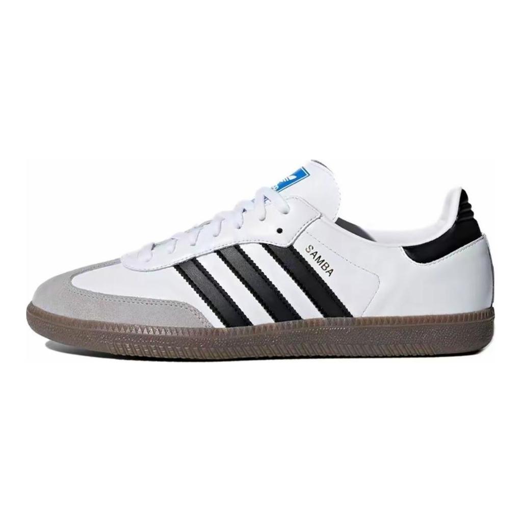 Adidas Originals SAMBA OG German Army Trainers Unisex Low top White/Blue/Silver B75806(Team826-S-BOX)