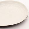 Arita Ware Toetsu Kiln Arabesque Carved Oval Plate, 16 x 12 cm, Crystal White, Made in Japan, 477093