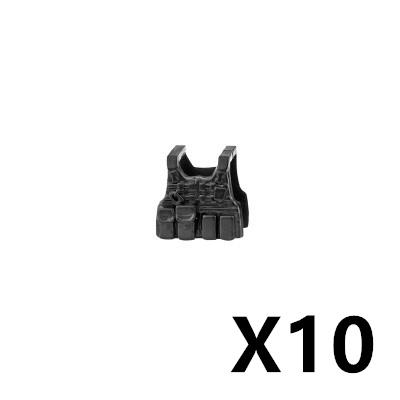 Military Soldiers Fighter Tactical Vest Accessories Building Block Rebound Clothes Armor Bricks Gift Toys For Children J083