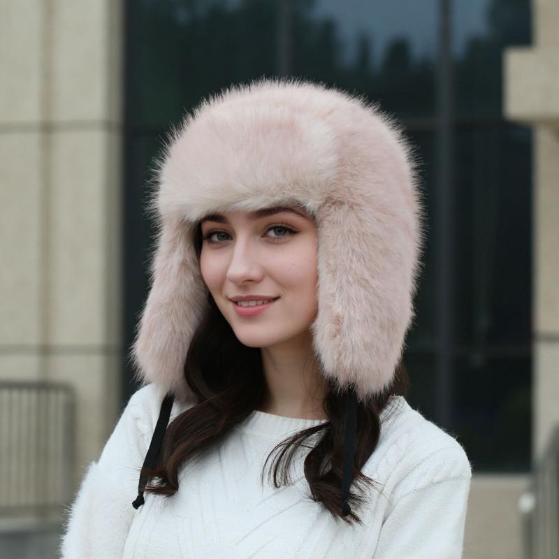 Плюшевая шапка для защиты от холода и тепла зимой, утепленная и утолщенная шапка с защитой ушей, теплая шапка для активного отдыха