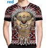 Fashion Summer Native Indian Eagle 3D Print Men's T-Shirt O-Neck Short Sleeve Casual Breathable Oversized Male T Shirt Top