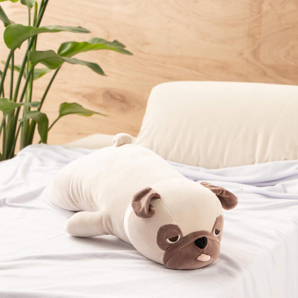 Livheart Premium Nemunemu Animals Hana the Pug Body Large Fluffy and Squishy Plush Gift Item Pillow, (Approx. 67cm), Toy, 48768-32