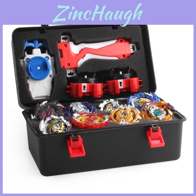 Versatile 12pcs Beyblade Set Portable Gyro B122 B125 B127 And Convenient Storage Case