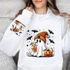 Women Fashion Hoodies Creative Halloween Ghost Pumpkin Bat Print Hoodie Sweatshirts Long Sleeves Halloween Pullovers Sweatshirts