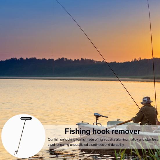 Fishing Hook Remover Tool with Ergonomic Handle Portable Stainless Steel Fish Saltwater Dehooker