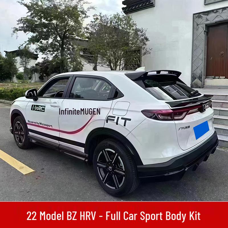 2022 Honda Vezel HRV Обвес в стиле Mugen: Передний сплиттер, Пороги, Задний диффузор