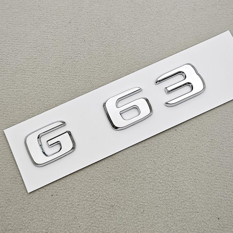 IXEA6 3D ABS Car Letters Logo G55 G63 G65 Sticker Rear Trunk Badge Emblem Decals For Mercedes Benz AMG G55 G63 W463 Auto Accessories