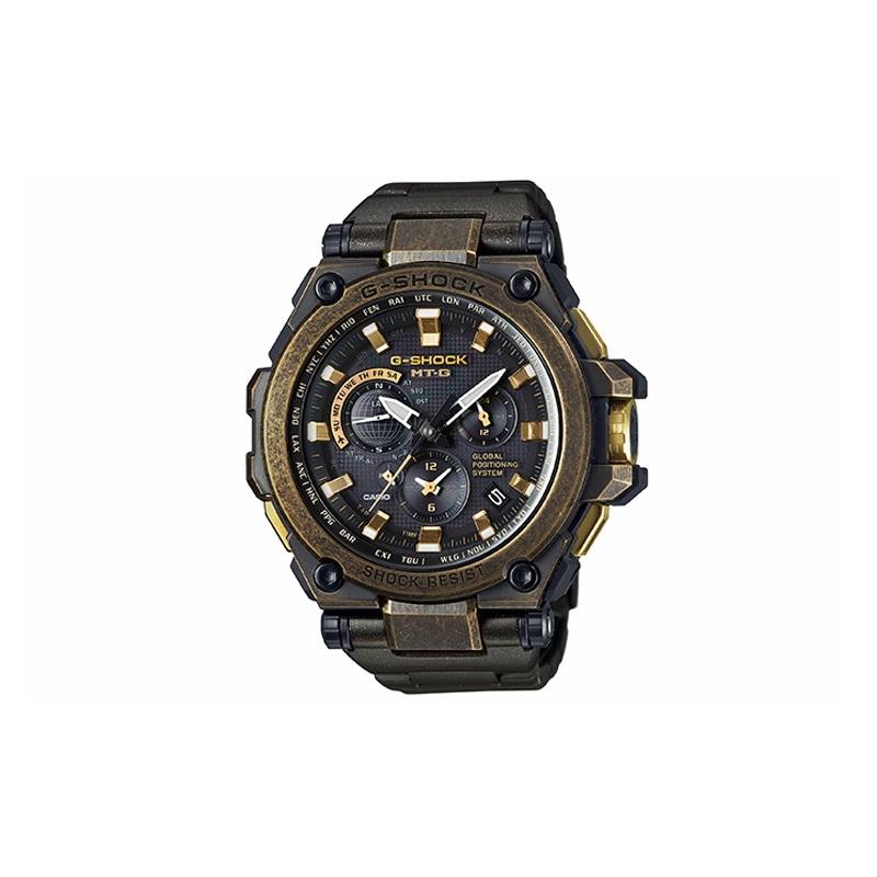 Casio G-SHOCK серия MTG шестистанционная радиоволновой солнечный кварцевый механизм ремешок из смолы японские и корейские часы мужские часы черные MTG-G1000BS-1AER