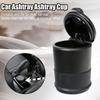 Cylindrical Shape Car Storage Bucket with Lid Mini Storage Box New Car Trash Can  Automobile