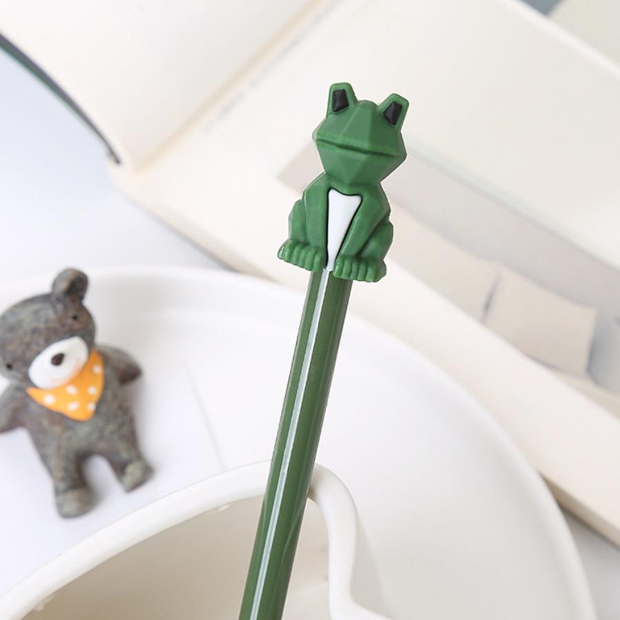 10pcs 0.5mm Silicone Head Gel Pen Creative Animal Shape Cartoon Pen Cute Learning Office Stationery Black Signature Pen
