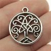 Round Tree Of Life Charms Pendant Couple Jewellery Fashion Supplies